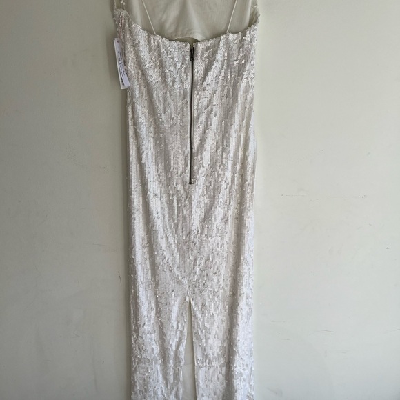 NWT! ALICE + OLIVIA Valli Fitted Cutout Cami Sequin Midi Dress Size 8 - Picture 7 of 8